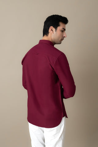 Maroon Prestige Casual Shirt