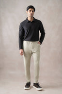 Beige Knitted Trouser