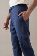 Navy Knit Trouser
