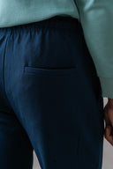 Navy Knitted Trouser