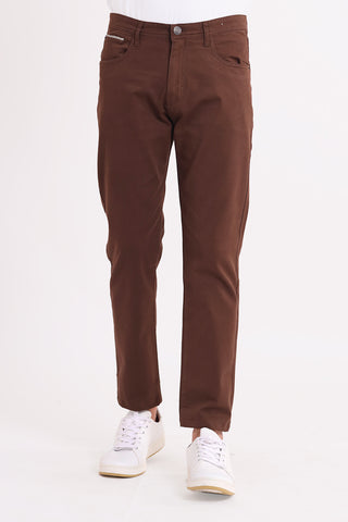 Dark Brown Basic 5 Pocket Pant RTBS234007-DBR