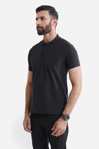 Black Polo Shirt RTCF240243-BK