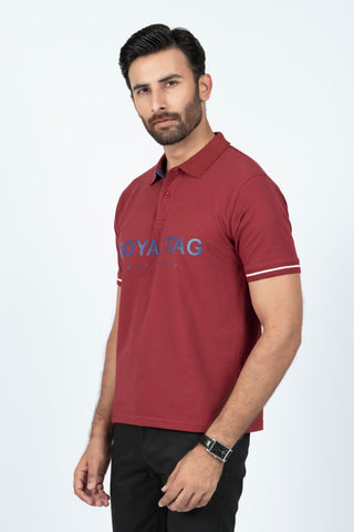 Maroon Polo Shirt RTCF240703-MR RTSF240704-MR