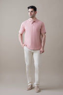Pink Essential Classic Fit Polo