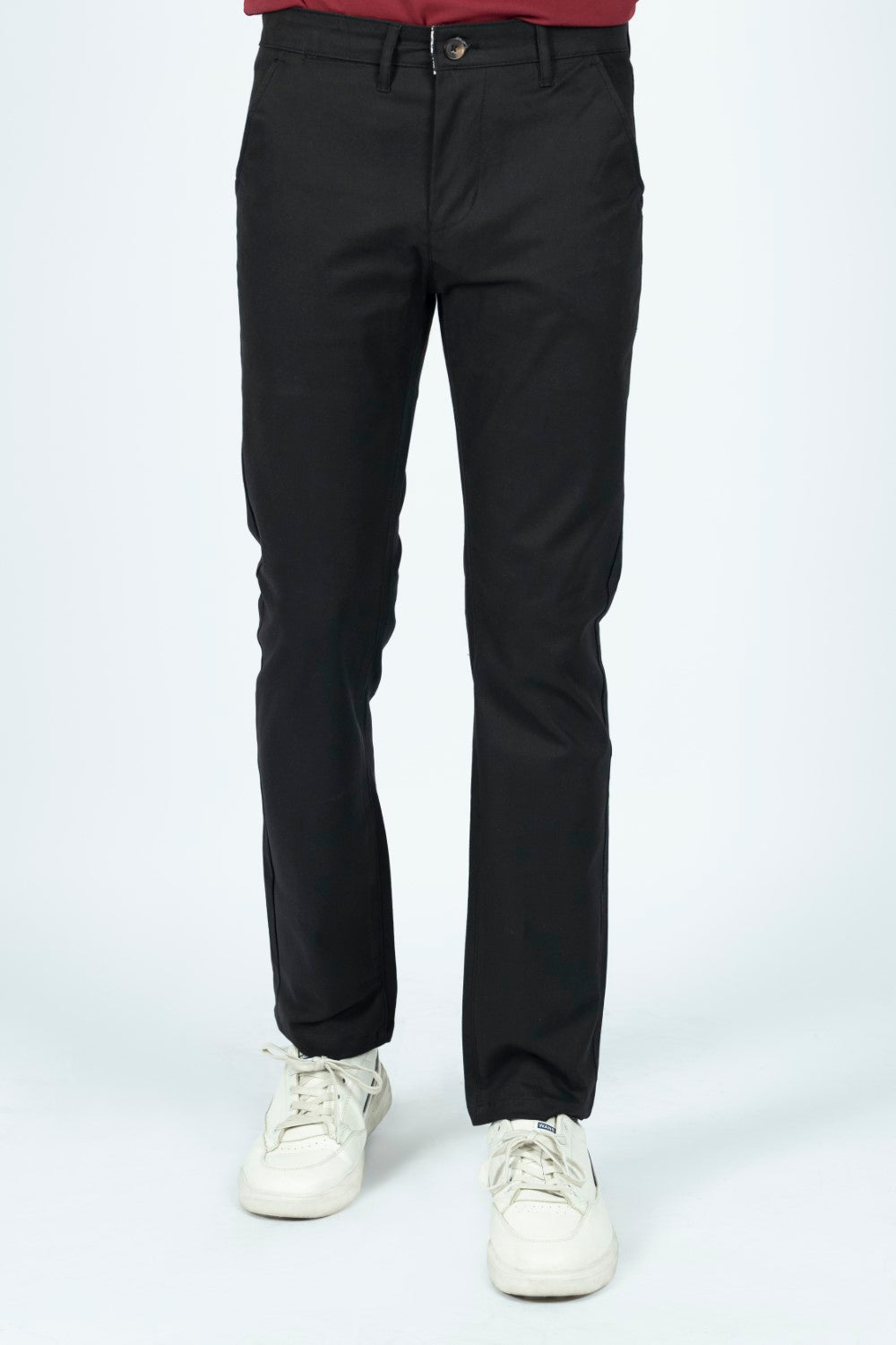 Smart Fit Black Chino Pant RTCS240265-BK