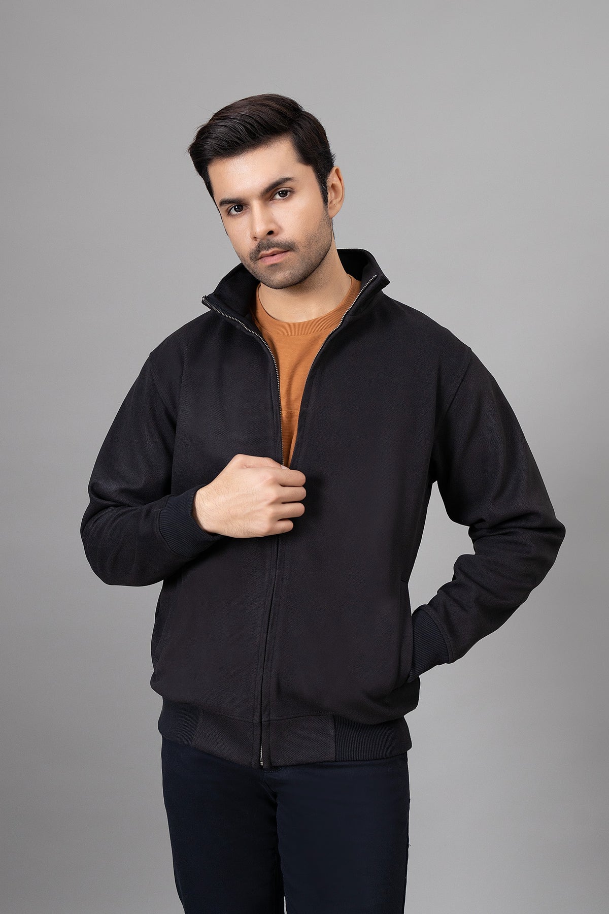Black Zipper Jacket