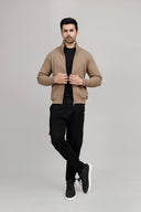 Khaki Zip Jacket
