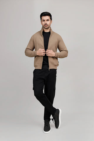 Khaki Zipper Upper
