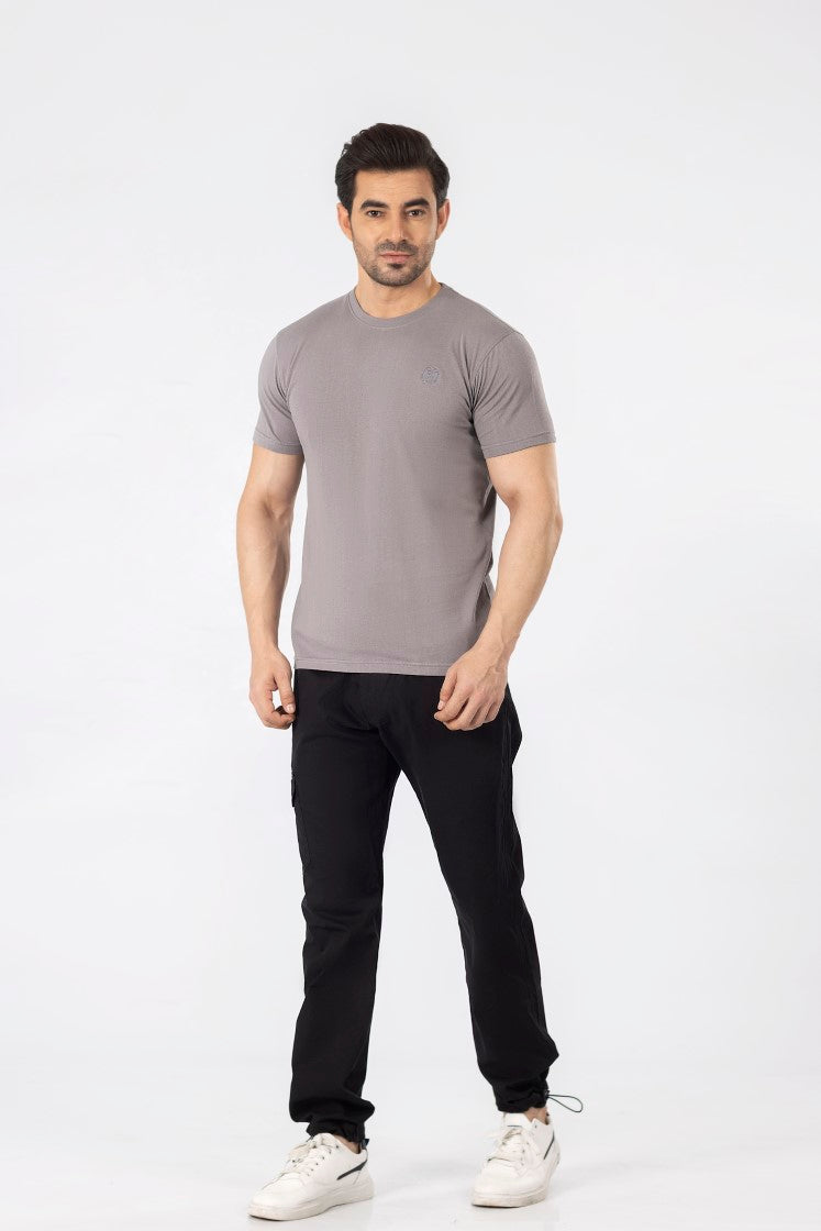 Grey Round Neck Shirt RTNS23035-GR