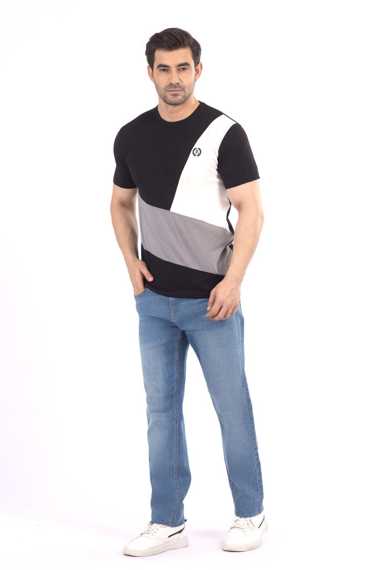 Black Round Neck Shirt RTNC23057-BK