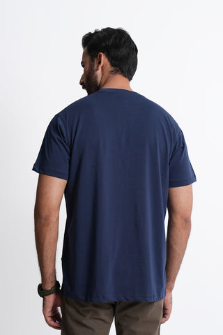 Navy Round Neck Shirt RTNC240463-NY