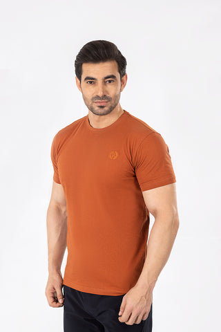 Rust Round Neck Shirt RTNS23039-RST