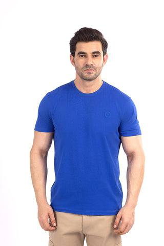 Royal Blue Round Neck Shirt RTNS23045-RB
