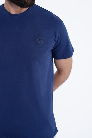 Navy Round Neck Shirt RTNC240325-NY