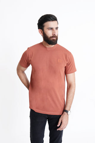 Rust Round Neck Shirt RTNC240328-RST RTNS240329-RST