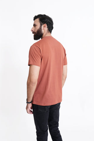 Rust Round Neck Shirt RTNC240328-RST RTNS240329-RST