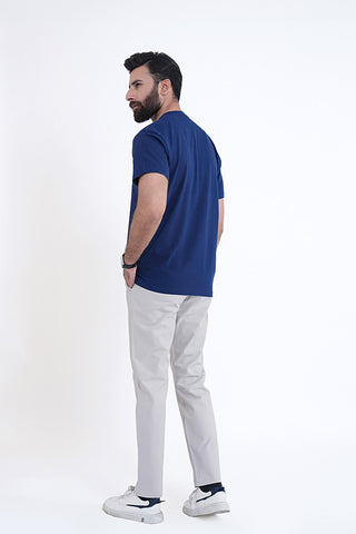 Navy Round Neck Shirt RTNC240338-NY