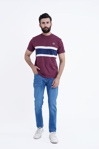 Maroon Round Neck Shirt RTNC240349-MR