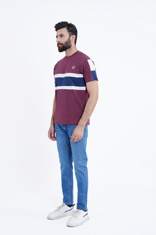 Maroon Round Neck Shirt RTNC240349-MR