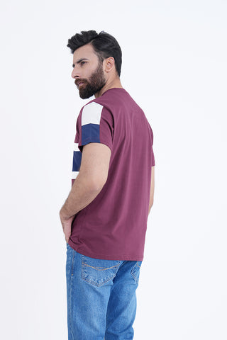 Maroon Round Neck Shirt RTNC240349-MR