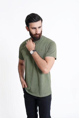 Green Round Neck Shirt RTNC240390-GN RTNS240389-GN