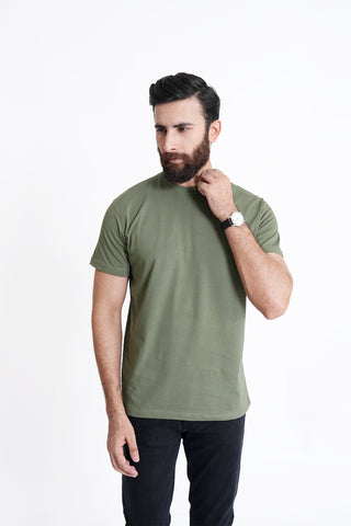 Green Round Neck Shirt RTNC240390-GN RTNS240389-GN