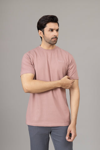 Pink Round Neck T-Shirt