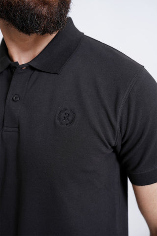 Black Polo Shirt RTCF240303-BK RTSF240302-BK