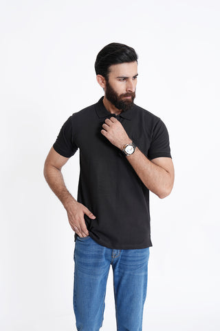 Black Polo Shirt RTCF240303-BK RTSF240302-BK