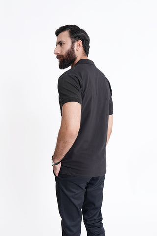 Black Polo Shirt RTCF240334-BK RTSF240332-BK