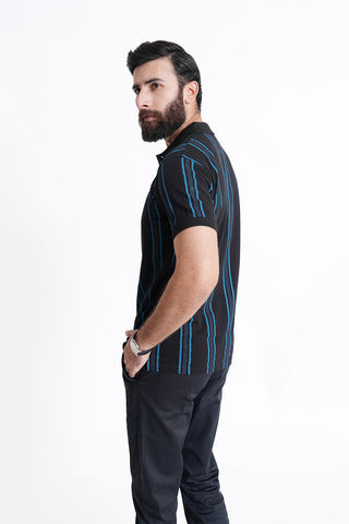 Black Polo Shirt RTCF240413-BK RTSF240412-BK