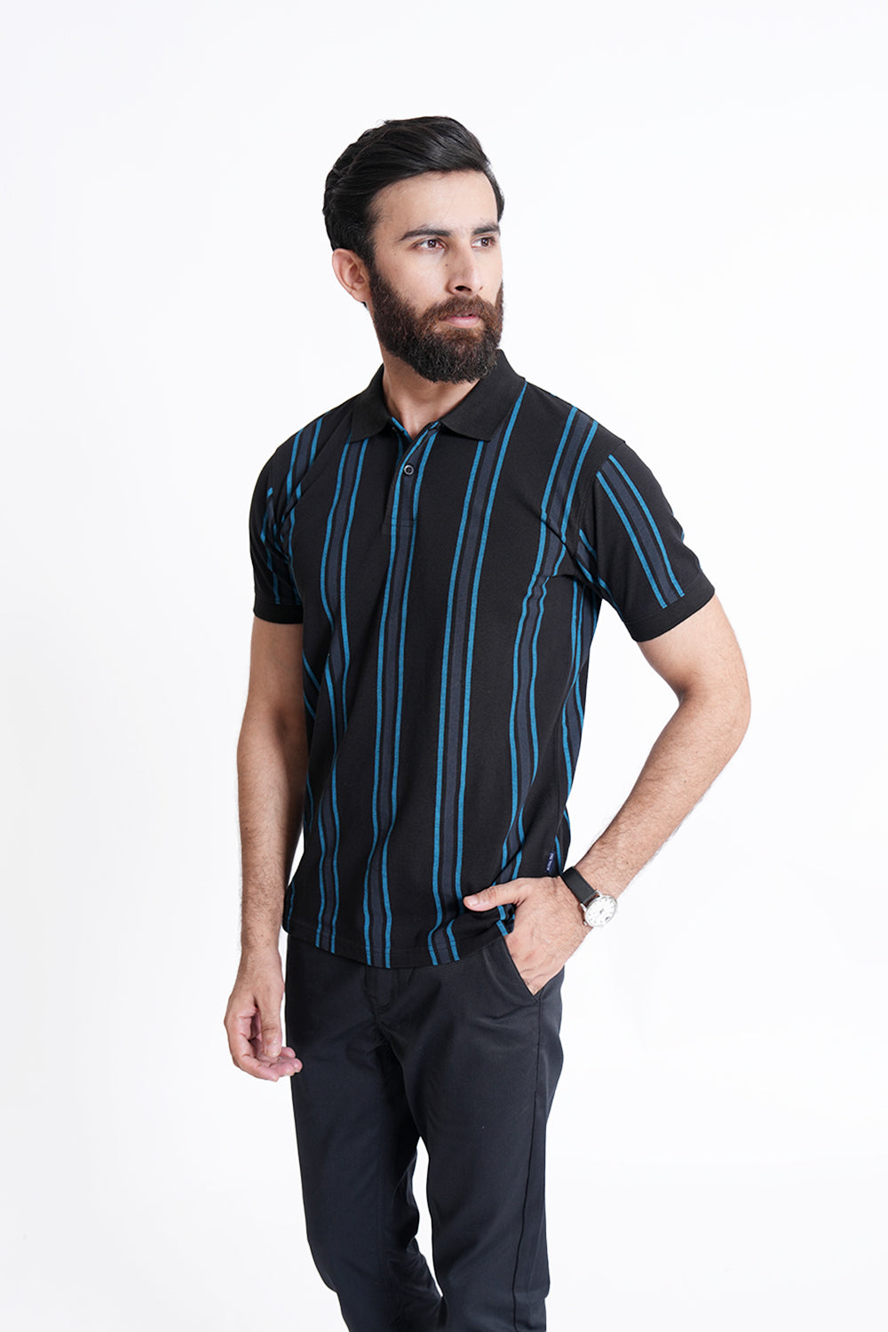 Black Polo Shirt RTCF240413-BK RTSF240412-BK