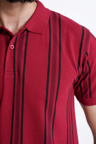 Red Polo Shirt RTCF240414-RD RTSF240415-RD