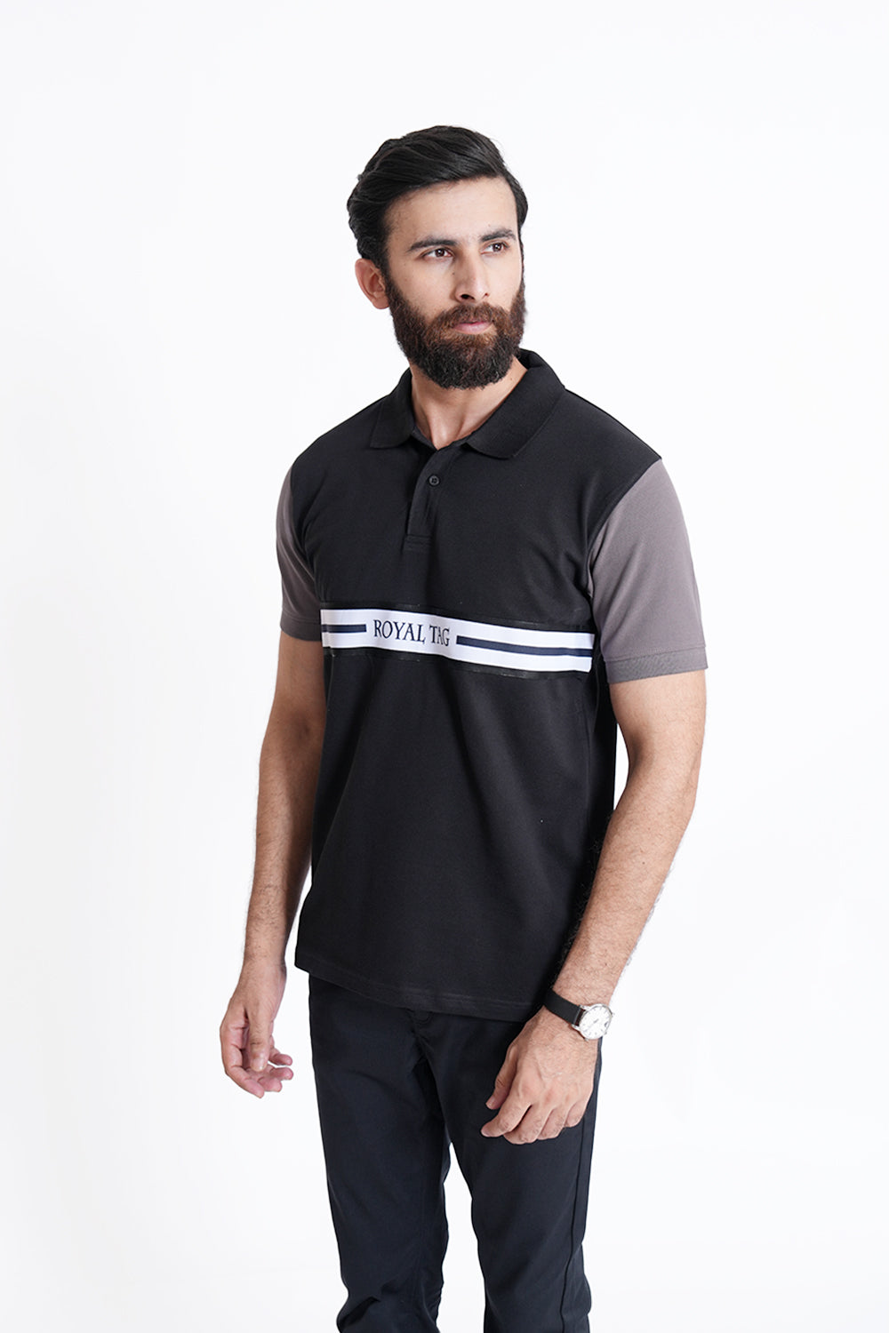 Black Polo Shirt RTCF240422-BK RTSF240423-BK