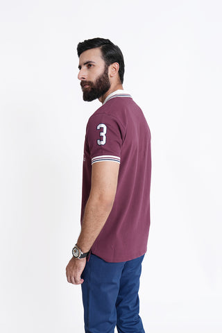 Maroon Polo Shirt RTCF240447-MR RTSF240446-MR