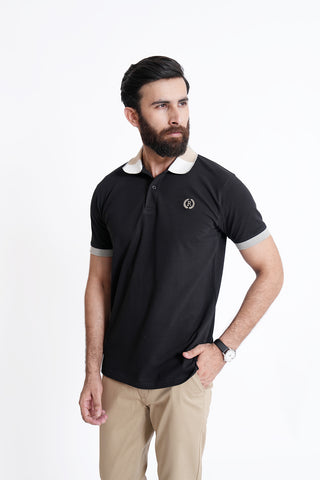 Black Polo Shirt RTCF240454-BK RTSF240455-BK