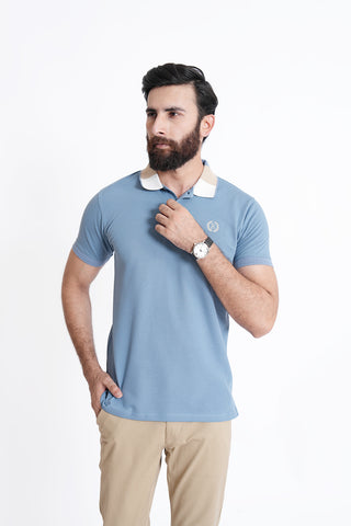 Sky Polo Shirt RTCF240456-SKY RTSF240457-SKY