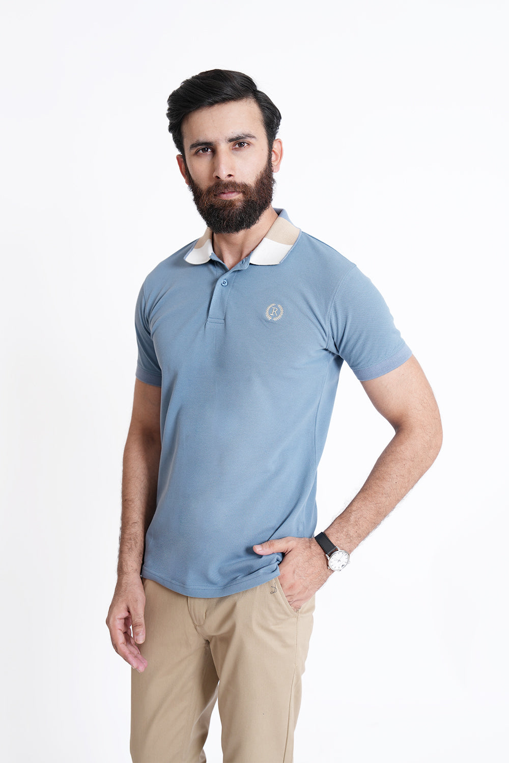 Sky Polo Shirt RTCF240456-SKY RTSF240457-SKY