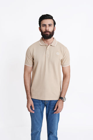 Khaki Polo Shirt RTCF240539-KHI RTSF240540-KHI