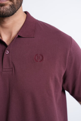 Maroon Polo Shirt RTCF240643-MR RTSF240642-MR