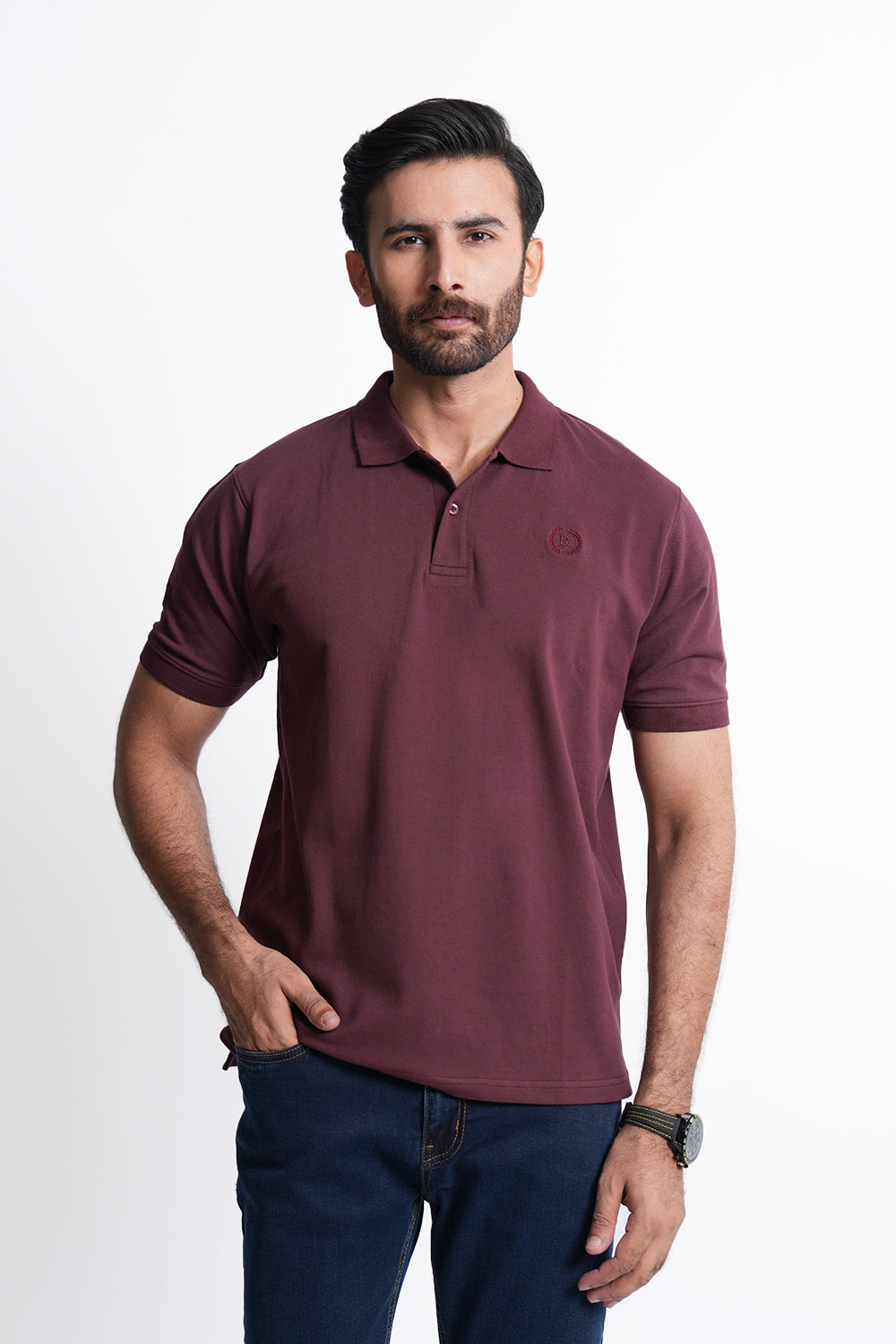 Maroon Polo Shirt RTCF240643-MR RTSF240642-MR