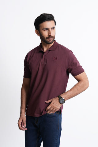 Maroon Polo Shirt RTCF240643-MR RTSF240642-MR