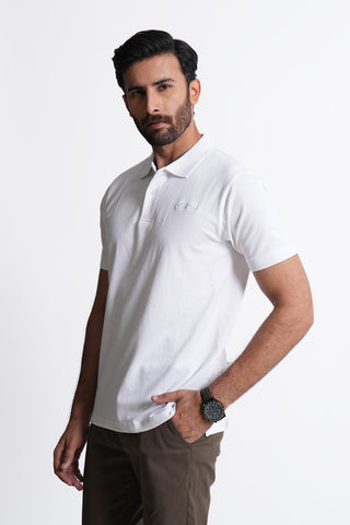 White Polo Shirt RTCF240706-WT RTSF240705-WT