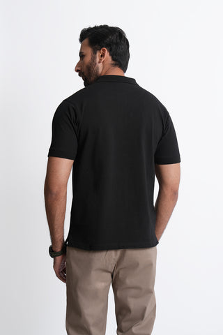 Black Polo Shirt RTCF240707-BK RTSF240708-BK