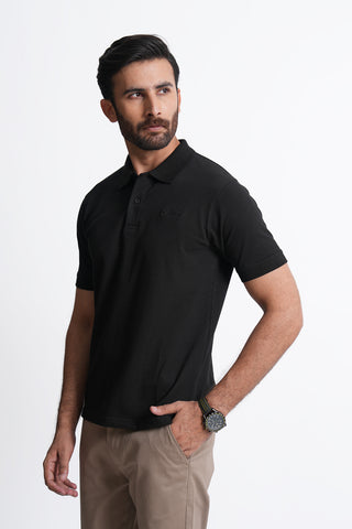 Black Polo Shirt RTCF240707-BK RTSF240708-BK