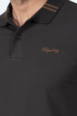 Dark Brown Polo Shirt RTCF240809-DBR RTSF240810-DBR