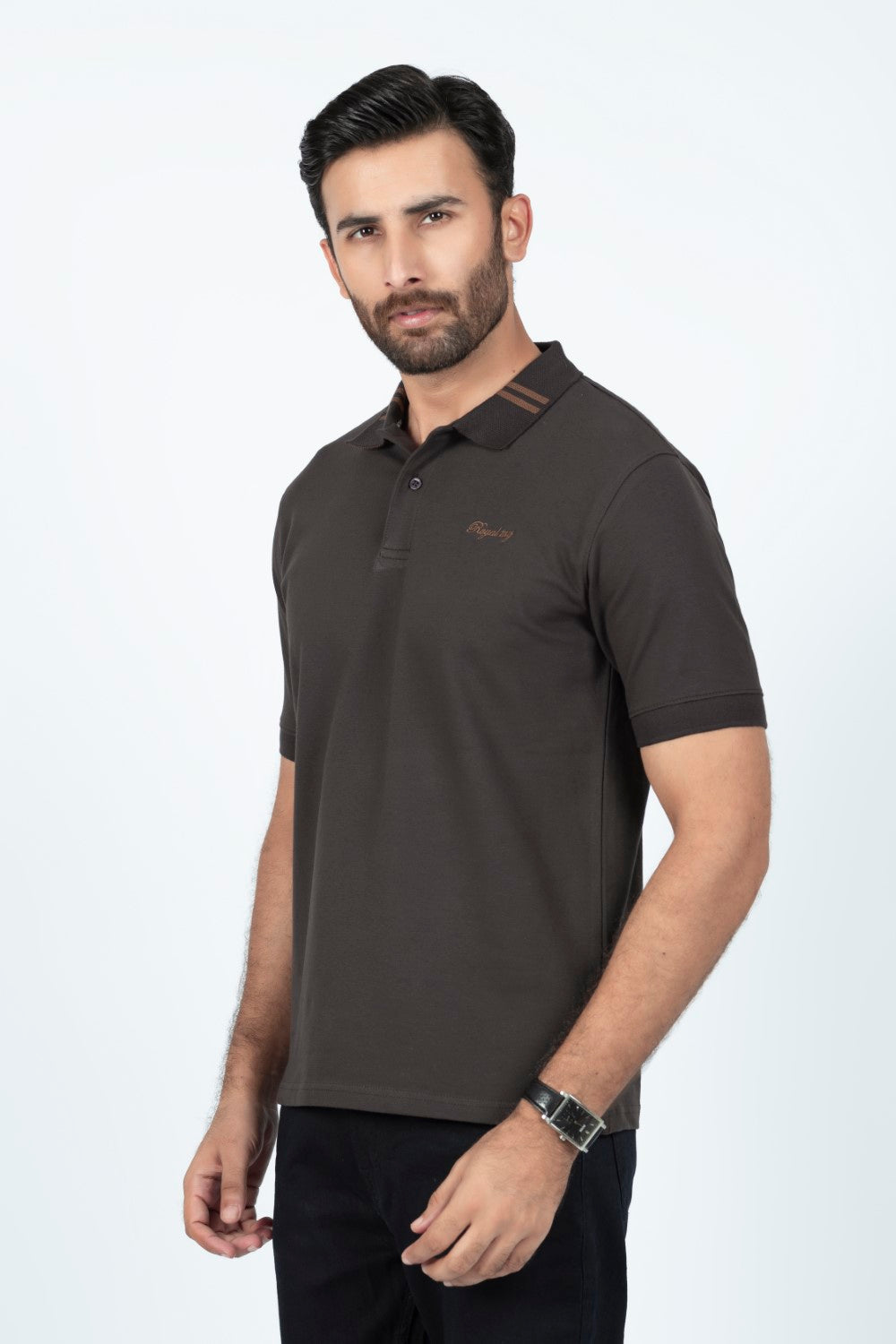 Dark Brown Polo Shirt RTCF240809-DBR RTSF240810-DBR