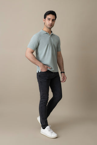 Light Green Signature Polo