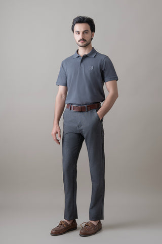 Charcoal Grey Imperial Polo
