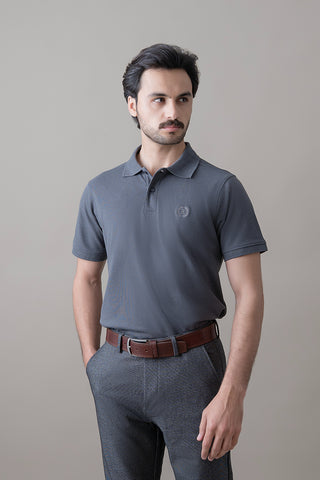 Charcoal Grey Imperial Polo